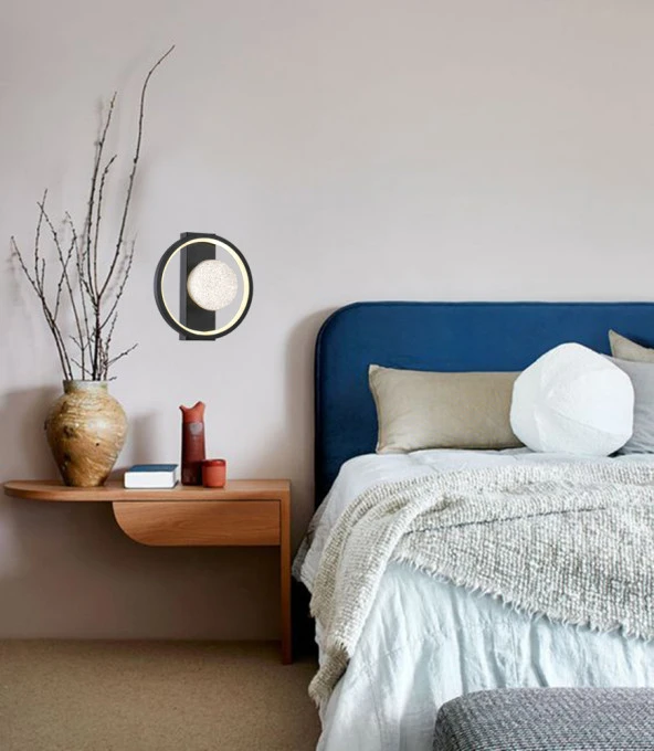 TT Aydınlatma TT069-YUV-SY  Toplu Mat Siyah 3 Renk Modüllü Ledli Aplik - Resim 2