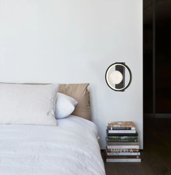 TT Aydınlatma TT069-YUV-SY  Toplu Mat Siyah 3 Renk Modüllü Ledli Aplik - Resim 3