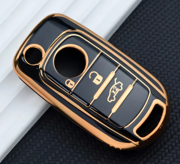 Fiat Egea Uyumlu Nano Anahtar Kumanda Kılıfı Oto Anahtarlık 3 Tuşlu Siyah - Resim 2