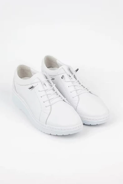 VENÜS 23150003Y ORTOPEDİK DERİ KADIN SPOR AYAKKABI - Resim 3