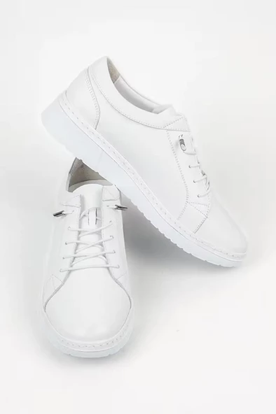 VENÜS 23150003Y ORTOPEDİK DERİ KADIN SPOR AYAKKABI - Resim 5