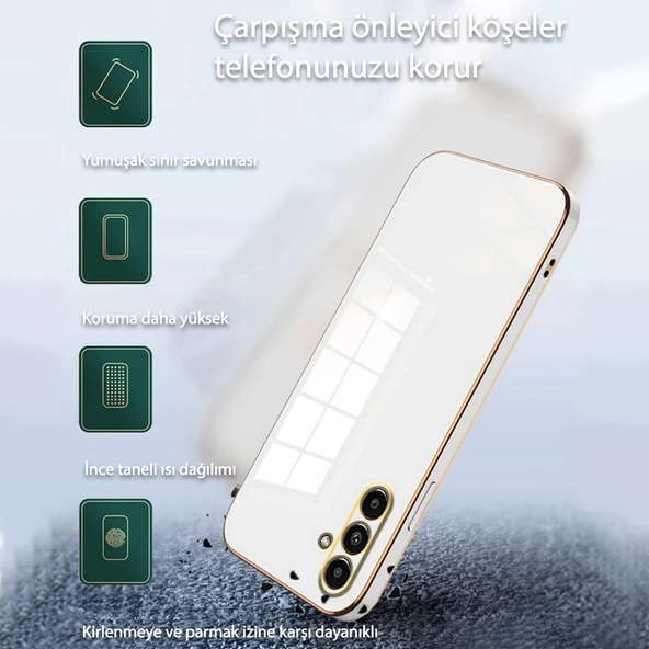 Samsung Galaxy A25 Kılıf Volet Luxury Seri Kamera Korumalı Silikon Kapak - 4