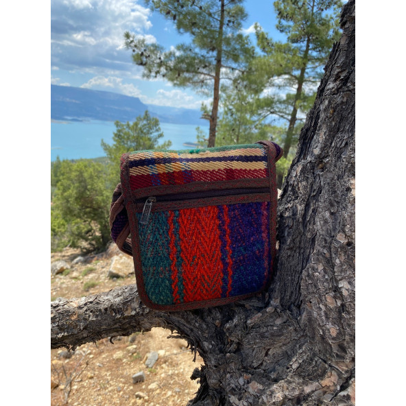 OTANTİK KİLİM DESEN DOKUMA ÇANTA - 4