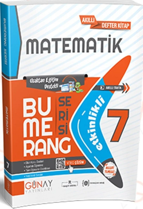7. Sınıf Matematik Etkinlikli Bumerang Serisi Günay Yayınları