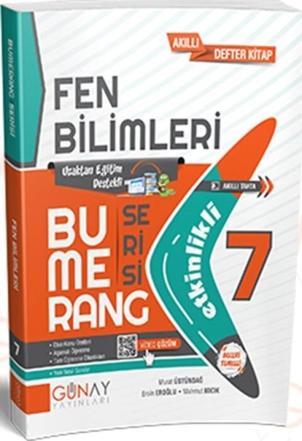 7. Sınıf Fen Bilimleri Etkinlikli Bumerang Serisi Günay Yayınları