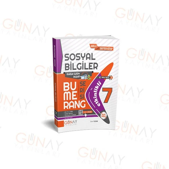 7. Sınıf Bumerang Etkinlikli Sosyal Bilgiler Günay Yayınları