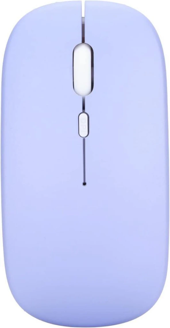 Vorcom S8 Pro 8" Uyumlu Kablosuz Bluetooth Pilli Optik Mouse - Mor