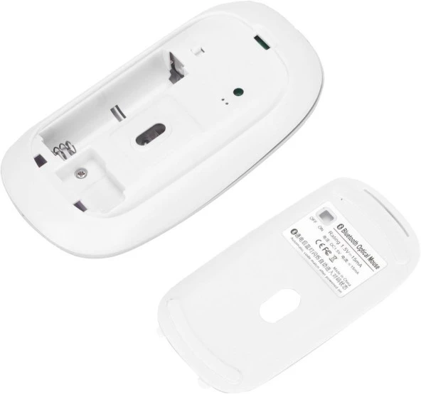 Xiaomi Redmi Pad 5 11" Uyumlu Kablosuz Bluetooth Pilli Optik Mouse - Mor - 4