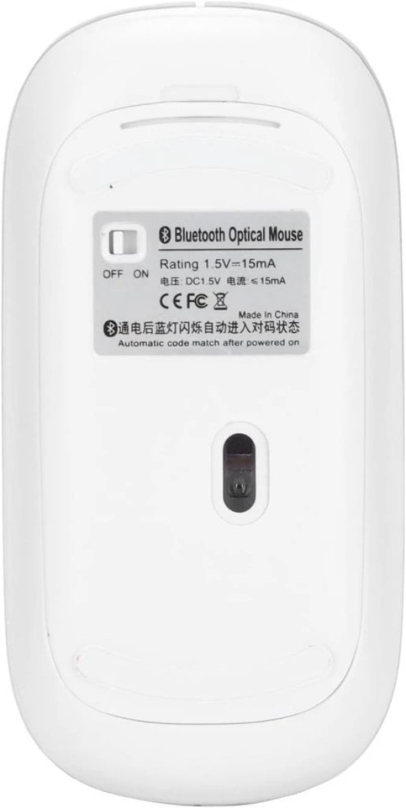Hometech Alfa 8SM 8" Uyumlu Kablosuz Bluetooth Pilli Optik Mouse - Mor