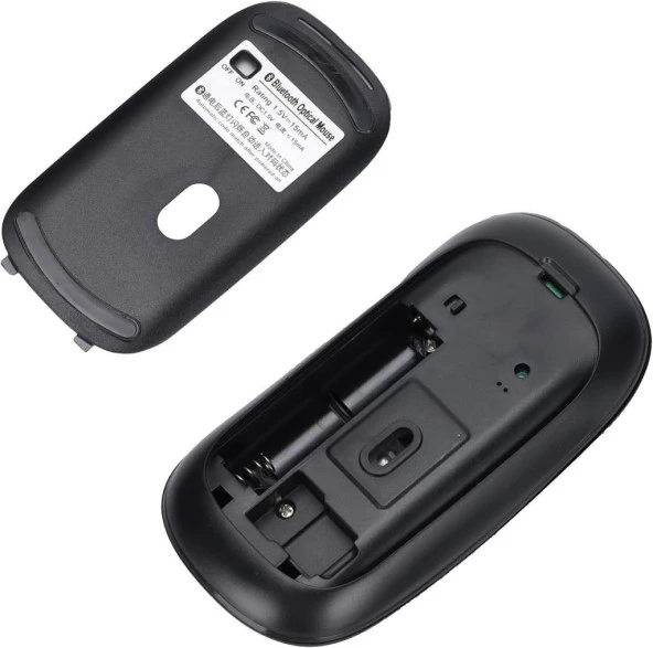 General Mobile E-Tab 20 10.1" Uyumlu Kablosuz Bluetooth Pilli Optik Mouse - Siyah - 7