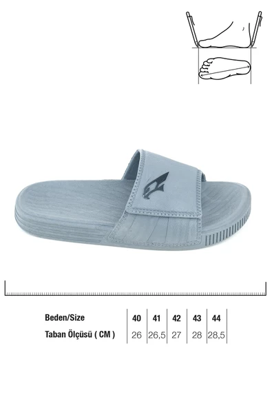 Gezer 14194 Erkek Kaydırmaz Deniz Plaj Havuz Banyo Günlük Terlik - 7