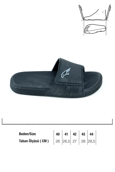 Gezer 14194 Erkek Kaydırmaz Deniz Plaj Havuz Banyo Günlük Terlik - 5