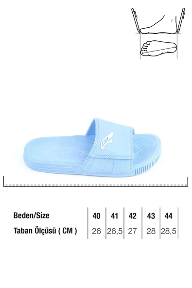 Gezer 14194 Erkek Kaydırmaz Deniz Plaj Havuz Banyo Günlük Terlik - 8