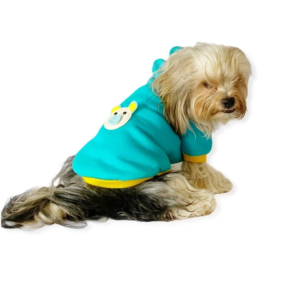 Blue Bear Kapşonlu Köpek  Sweat by Kemique - 2