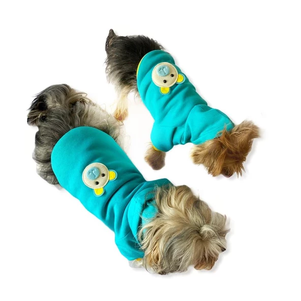 Blue Bear Kapşonlu Köpek  Sweat by Kemique - 6