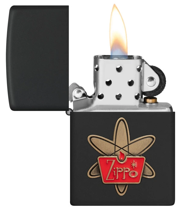 Zippo Retro Zippo Star Emblem Dizayn Çakmak - Resim 3