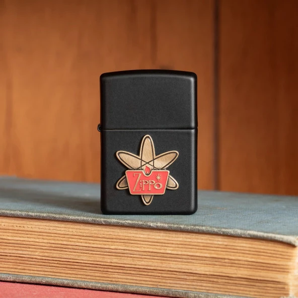 Zippo Retro Zippo Star Emblem Dizayn Çakmak - Resim 7