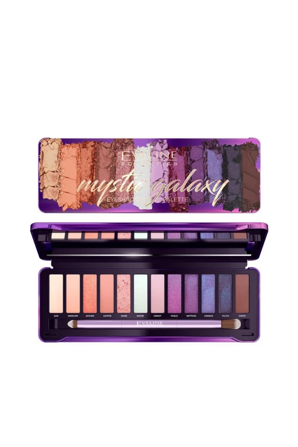 EVELİNE EYESHADOW PALETTE 12 COLORS MYSTIC GALAXY