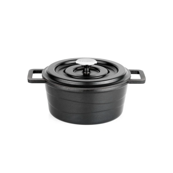 Schafer Pro Cast Döküm Tencere Seti 7 Parça-Siyah - 3