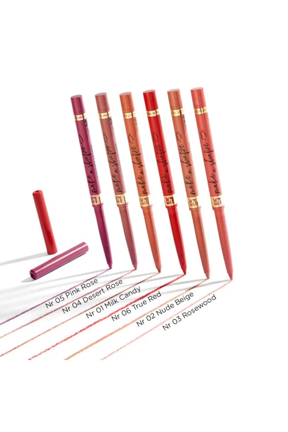 EVELİNE AUTOMATIC LIPLINER MAKE A SHAPE ROSEWOOD