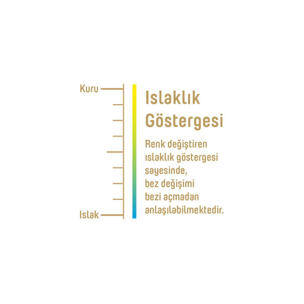 Pure Baby Organik Pamuklu Cırtlı Bez 3'Lü Paket 5 Numara Junior 120 Adet - 2