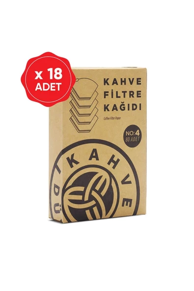 Kahve Dünyası Filtre Kağıdı 80 Yaprak x 18 Adet (Koli)