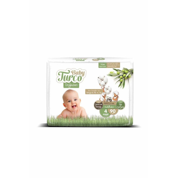 Baby Turco Doğadan 4 Numara Maxi 90 Adet - 5
