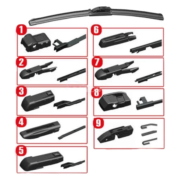 Citroen C3 Picasso Silecek (2011-2014) 60X40-A - 4