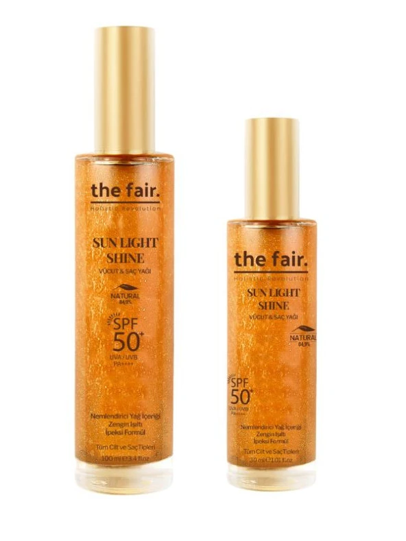 the fair. Sun Light Shine Spf 50+ /PA++++ Parıltılı Güneş Koruyucu Vücut Ve Saç Yağı 130 ml - 4
