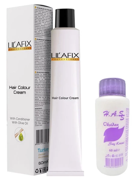 H.A.SS Oksidan 60 Ml. + Lilafix Saç Boyası 60 Ml. (1'er Adet)