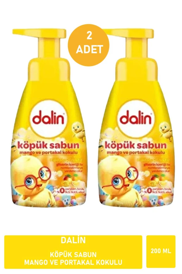 Dalin Köpük Sabun Mango ve Portakal Kokulu 200 ml X 2 ADET