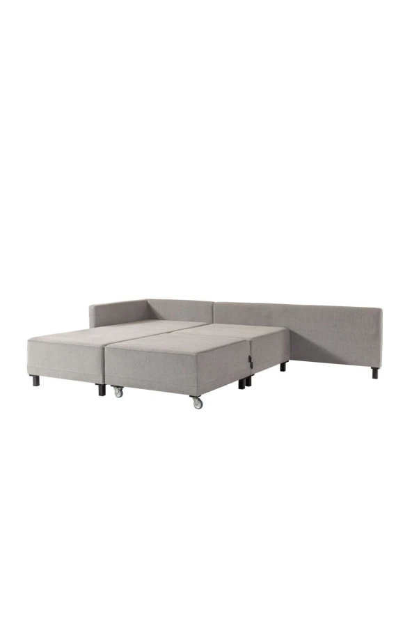 Evdebiz Matris Yataklı Köşe Koltuk Gri Sol - 6