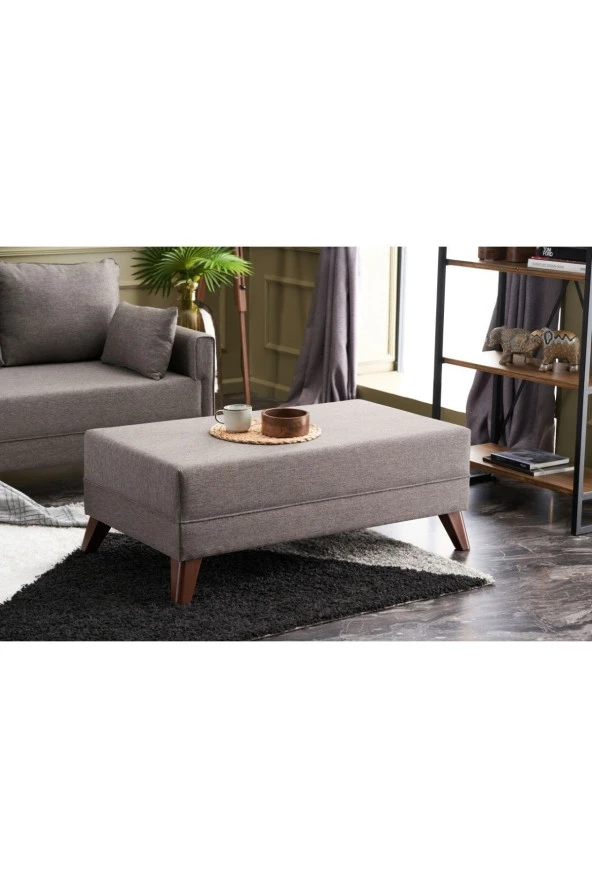 Evdebiz Bella Soft Mini  Kahverengi Sol Köşe Takımı - 3