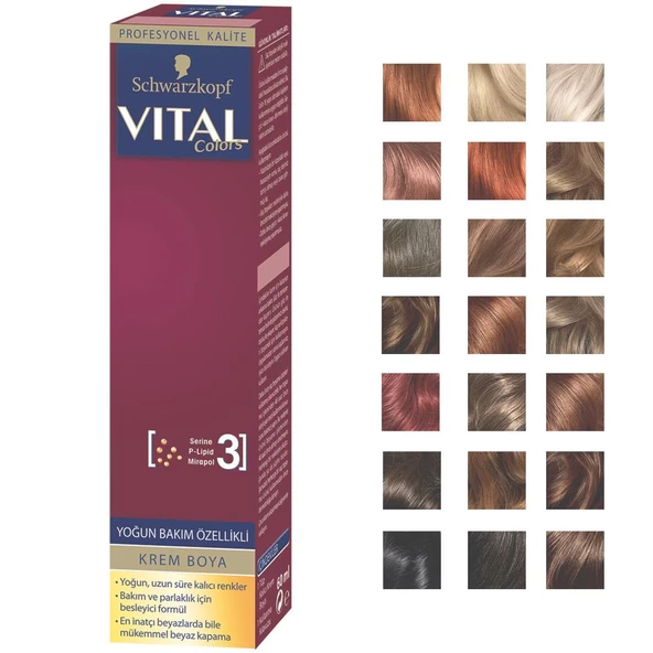 Schwarzkopf Vital Colors Tüp Saç Boyası 60 Ml.