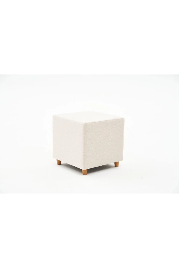 Evdebiz Ranma Ahşap Ayaklı Puf Gabbana 02 - 2