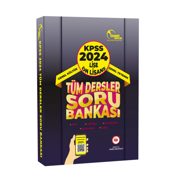 2024 KPSS Lise Önlisans Tüm Dersler Tek Kitap Soru Bankası (3.000 Soru)