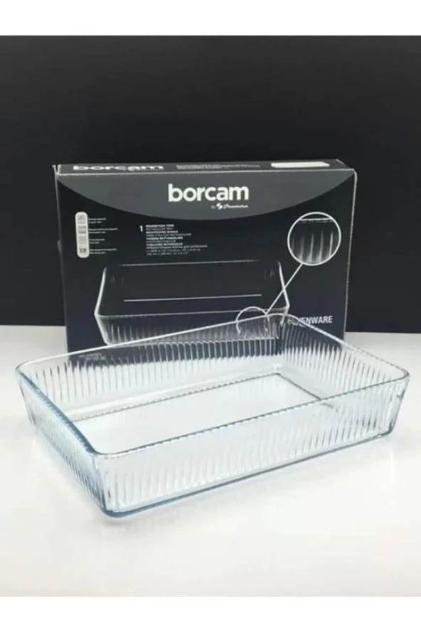 Paşabahçe 59964 Borcam Dikdörtgen Tepsi 30x20cm