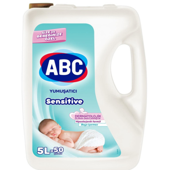 ABC Yumuşatıcı Sensitive 5 Litre 50 Yıkama