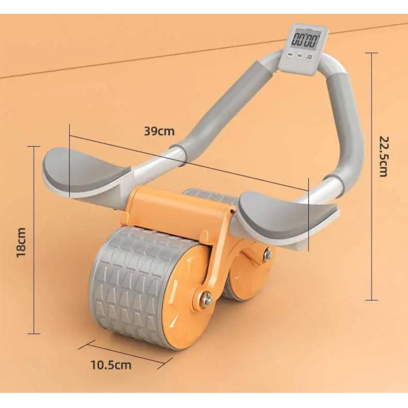 Mekik Aleti Spor Aleti Dirsek Destekli Mekik Aleti Dijital Ekran Karın Egzersiz Aleti Fitness - 4