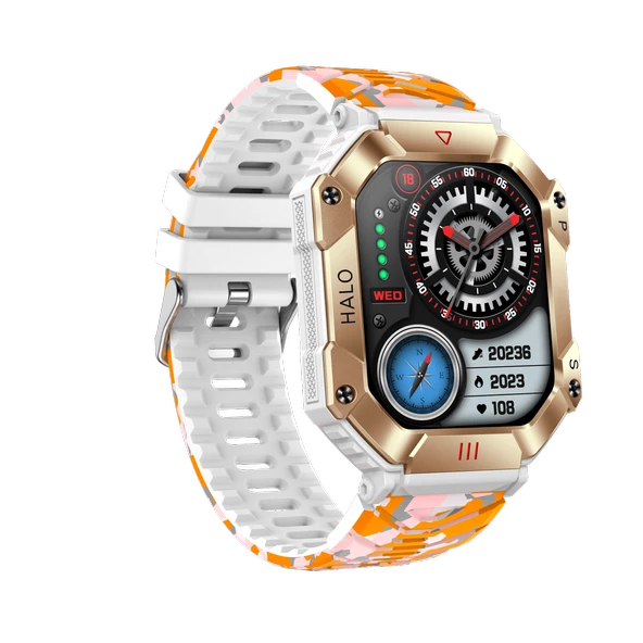 ZCWATCH V0623 Outdoor Military Bt Call, Pusula, Spor Sağlık, Profesyonel Akıllı Saat - 9