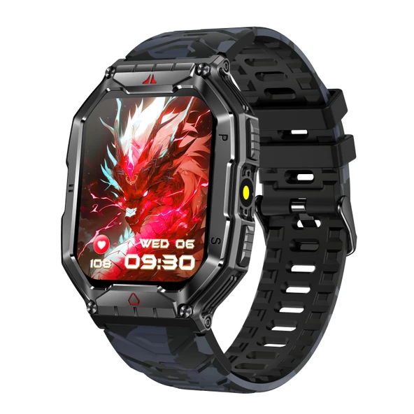 ZCWATCH V0623 Outdoor Military Bt Call, Pusula, Spor Sağlık, Profesyonel Akıllı Saat - 6