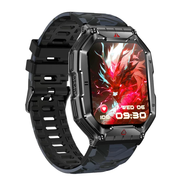 ZCWATCH V0623 Outdoor Military Bt Call, Pusula, Spor Sağlık, Profesyonel Akıllı Saat - 3