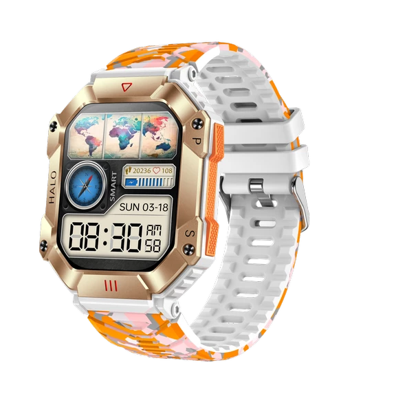 ZCWATCH V0623 Outdoor Military Bt Call, Pusula, Spor Sağlık, Profesyonel Akıllı Saat - 8