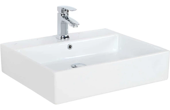 CREAVİT NX260 Next 50x60 cm SETÜSTÜ DÜZ KARE LAVABO