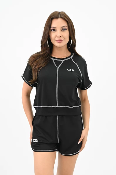 Kadın İkili Şortlu Takım 3718-23 - 2