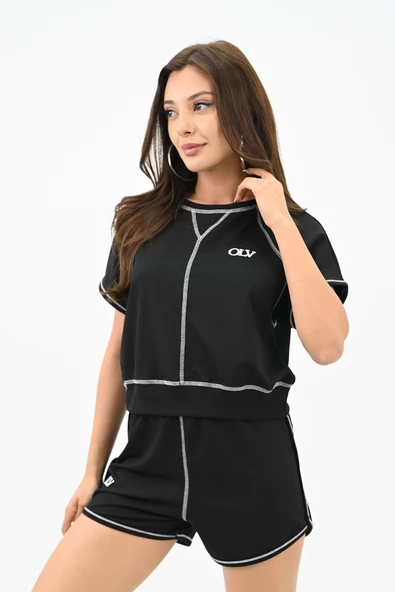 Kadın İkili Şortlu Takım 3718-23 - 4