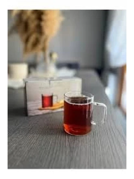 Paşabahçe D001 Lite Borosilkat Kulplu Çay Fincanı 130cc 4'lü - Resim 2