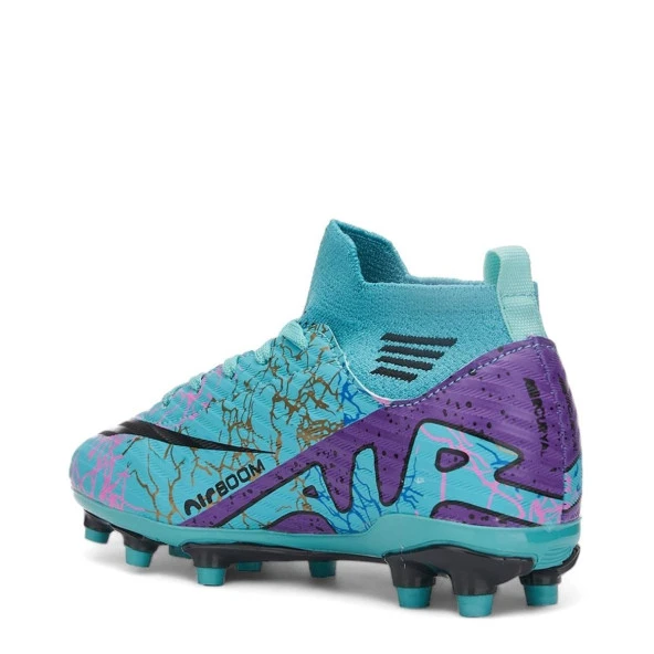 Albishoes AirBoom Super Mercury Çoraplı Bilekli Çocuk Erkek Halısaha Krampon Futbol Ayakkabı(31-45) - 3