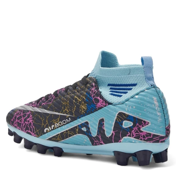 Albishoes AirBoom Super Mercury Çoraplı Bilekli Çocuk Erkek Halısaha Krampon Futbol Ayakkabı(31-45) - 3