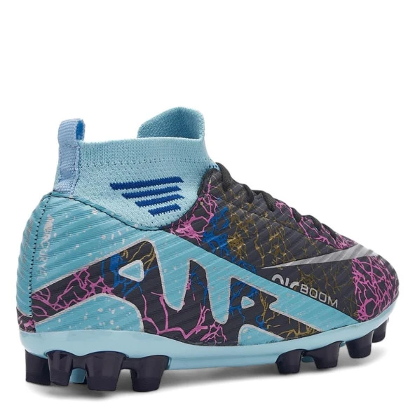 Albishoes AirBoom Super Mercury Çoraplı Bilekli Çocuk Erkek Halısaha Krampon Futbol Ayakkabı(31-45) - 4